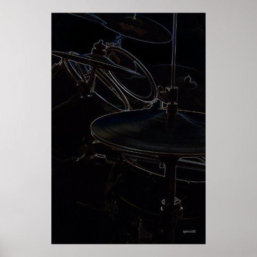 Drumset Side View Highlights Poster (Vorne)