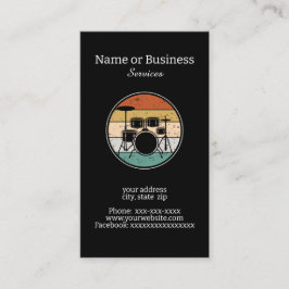 Drumset Visitenkarte