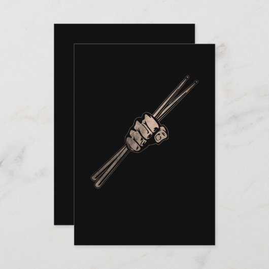 Drumstick Dankeskarte (Vorne/Hinten)