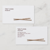 Drumsticks-Schlagzeuger-Geschäfts-Karten-Schablone Visitenkarte (Vorne/Hinten)