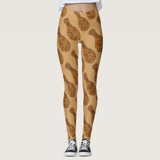Drumsticks von gebratenem Hühnerfleisch Kochen Leg Leggings (Vorderseite)