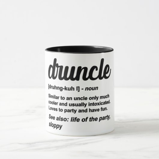 Druncel/Onkel-Definition Tasse (Zentrum)
