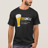 Druncel Shirt Funny Betrunken Oncle Definition Zit (Vorderseite)