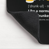 Druncel wie eine Onkel Definition Betrunkener Bier Mousepad (Ecke)