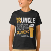 Druncle Dictionary Funny Drink Elite Onkel Birt T-Shirt (Vorderseite)