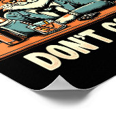 Drunk Cigs Don't Count Funny Cigarette Humor Smoki Poster (Ecke)