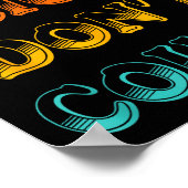 Drunk Cigs Don't Count Vintage Apparel Poster (Ecke)