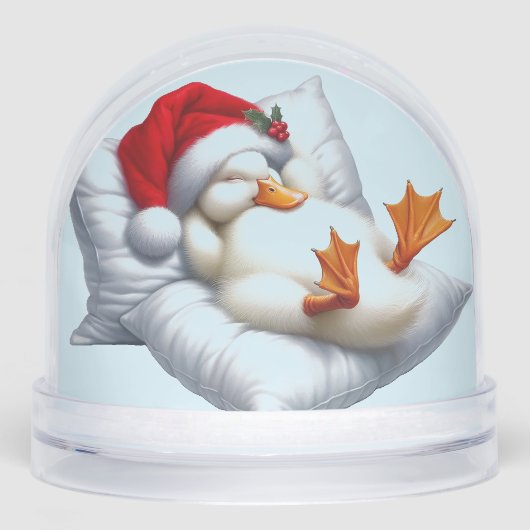 Drunk Duck Christmas Snow Globe Schneekugeln (Vorderseite)