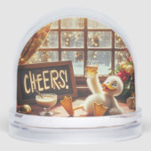 Drunk Duck Christmas Snow Globe Schneekugeln (Vorderseite)