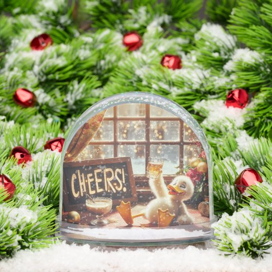Drunk Duck Christmas Snow Globe Schneekugeln (Weihnachten)