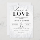 Drunk in Love Couples Wedding Shower Invitation Einladung (Vorderseite)
