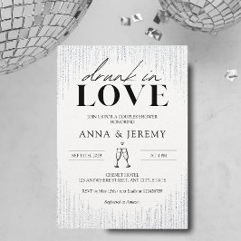 Drunk in Love Couples Wedding Shower Invitation Einladung
