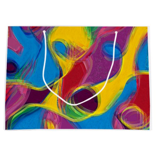 Drunk on Candy Große Geschenktüte (Vorderseite)