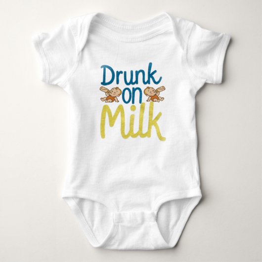 Drunk on Milk Baby Strampler (Vorderseite)