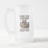 Drunk Raccoon Mattglas Bierglas (Links)