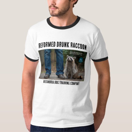 Drunk Raccoon  T-Shirt (Vorderseite)