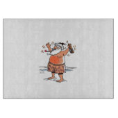 Drunk Santa glass cutting board Schneidebrett (Vorderseite)