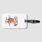 Drunk Santa luggage tag Gepäckanhänger (Vorderseite (Horizontal))