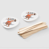 Drunk Santa paddle hand fans Fächer (Non-assembled)
