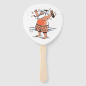 Drunk Santa paddle hand fans Fächer (Rückseite)