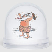 Drunk Santa snow globe Schneekugeln (Rückseite)