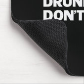 Drunk Texts Don't Count Funny Humor Drinking Lover Mousepad (Ecke)