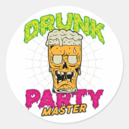 Drunk Zombie Sticker