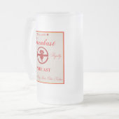 Drunkast Podcast-Tasse Mattglas Bierglas (Vorderseite Links)