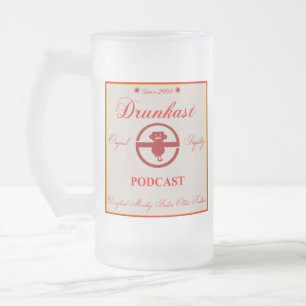 Drunkast Podcast-Tasse Mattglas Bierglas