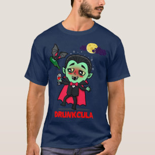 Drunkcula Funny Niedlich Betrunken Dracula Vampire T-Shirt