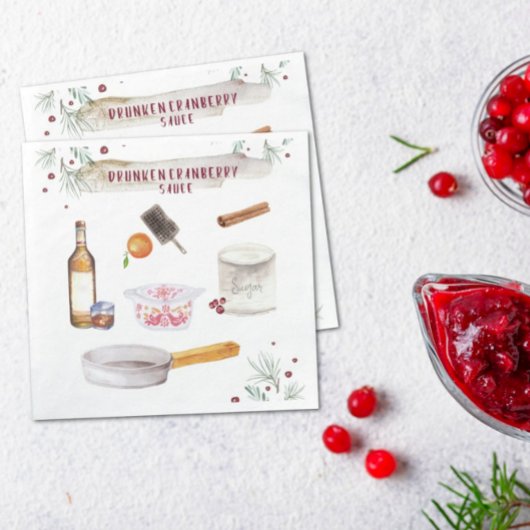 Drunken Cranberry Sauce | Feiertag Serviette