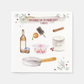 Drunken Cranberry Sauce | Feiertag Serviette (Vorderseite)