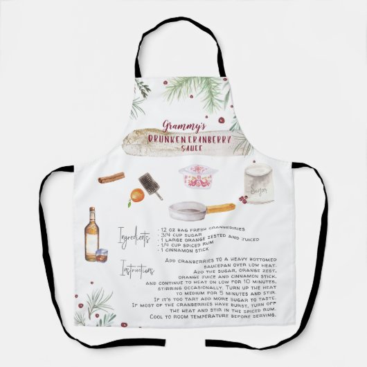 Drunken Cranberry Sauce | Recipe Heirloom Schürze (Vorderseite)