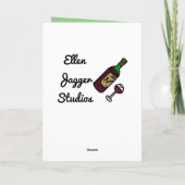 Drunken Elch Cartoon Personalisiert Geburtstagskar Karte (Rückseite)