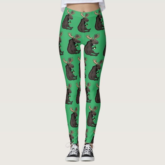 Drunken Elch Leggings (Vorderseite)