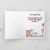 Drunken Hippos Geburtstagskarte Karte (Innenseite)