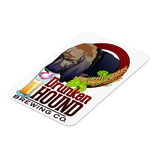 Drunken Hound Brewing Co. Magnet (Linke Seite)