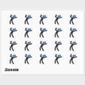 Drunken Knight Round Stickers (Blatt)