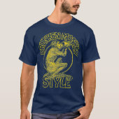 DRUNKEN MONKEY STIL KUNG FU BOXING 70er SAKE T-Shirt (Vorderseite)