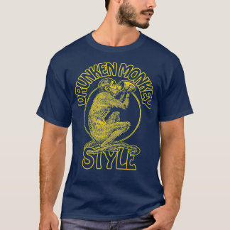 DRUNKEN MONKEY STIL KUNG FU BOXING 70er SAKE T-Shirt