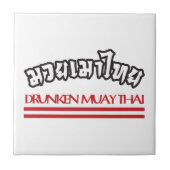 Drunken Muay Thai Fliese (Vorderseite)