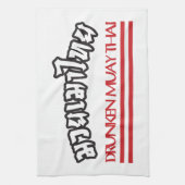 Drunken Muay Thai Geschirrtuch (Vertikal)