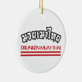 Drunken Muay Thai Keramikornament (Rechts)