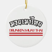 Drunken Muay Thai Keramikornament (Vorne)