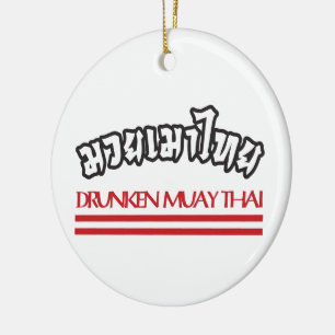 Drunken Muay Thai Keramikornament