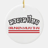 Drunken Muay Thai Keramikornament (Hinten)