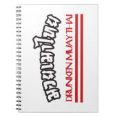 Drunken Muay Thai Notizblock (Vorderseite)