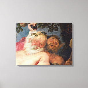 Drunken Silenus, unterstützt von Satyrs, c.1620 Leinwanddruck