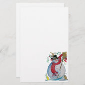 DRUNKEN SNOWMAN BRIEFPAPIER (Vorne/Hinten)