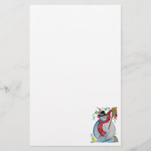 DRUNKEN SNOWMAN BRIEFPAPIER
